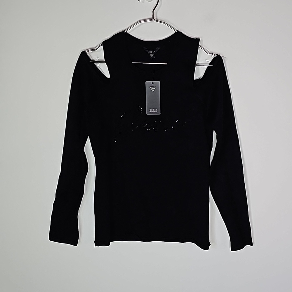 Guess medium black new with tags long sleeve shirt
